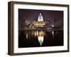 Us Capitol Night Reflection Washington Dc-BILLPERRY-Framed Photographic Print