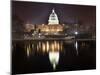 Us Capitol Night Reflection Washington Dc-BILLPERRY-Mounted Photographic Print