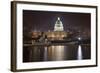 Us Capitol Night Reflections Capital City Washington Dc-BILLPERRY-Framed Photographic Print