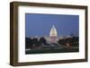 US Capitol Panoramic at Night as Seen from the Mall.-Ambient Ideas-Framed Photographic Print