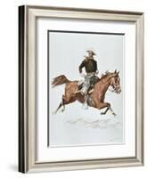 Us Cavalry Officer in Campaign Dress of the 1870S-Frederic Sackrider Remington-Framed Giclee Print