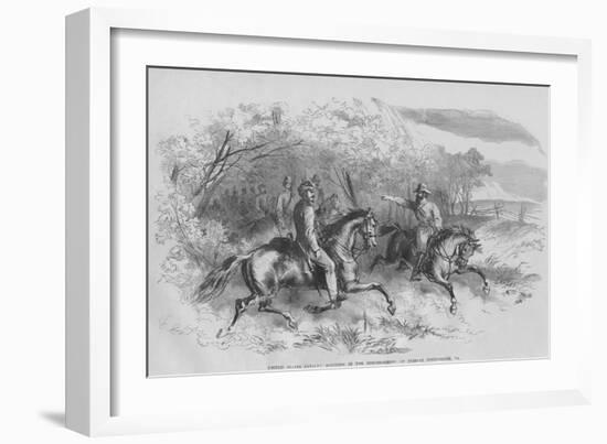 Us Cavalry Reconnaissance-Frank Leslie-Framed Art Print