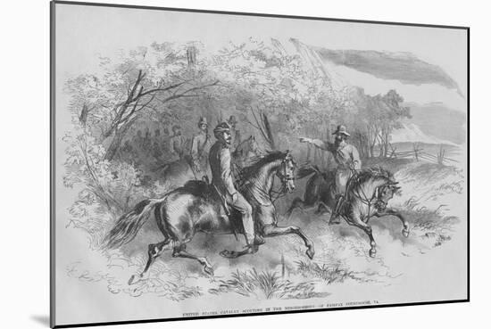 Us Cavalry Reconnaissance-Frank Leslie-Mounted Art Print