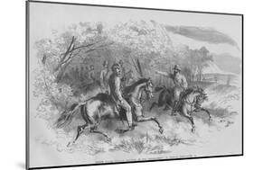 Us Cavalry Reconnaissance-Frank Leslie-Mounted Art Print