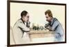 US Championship Chess Match Between Sam Lipschutz (Left) and Jackson Showalter, 1892-null-Framed Giclee Print