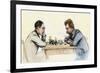 US Championship Chess Match Between Sam Lipschutz (Left) and Jackson Showalter, 1892-null-Framed Giclee Print