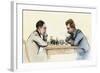 US Championship Chess Match Between Sam Lipschutz (Left) and Jackson Showalter, 1892-null-Framed Giclee Print