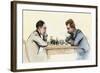 US Championship Chess Match Between Sam Lipschutz (Left) and Jackson Showalter, 1892-null-Framed Giclee Print