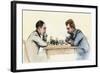 US Championship Chess Match Between Sam Lipschutz (Left) and Jackson Showalter, 1892-null-Framed Giclee Print