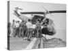 US Choppers Ditched after Saigon Pull-Out-null-Stretched Canvas