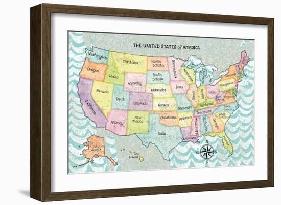 US Cities IX-Beth Grove-Framed Art Print