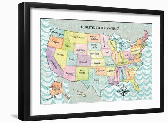 US Cities IX-Beth Grove-Framed Premium Giclee Print