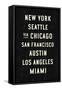 US Cities-Michael Jon Watt-Framed Stretched Canvas