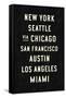 US Cities-Michael Jon Watt-Framed Stretched Canvas