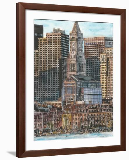 US Cityscape-Boston-Melissa Wang-Framed Art Print