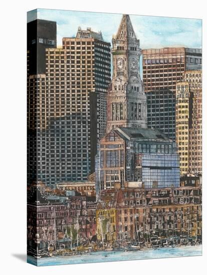 US Cityscape-Boston-Melissa Wang-Stretched Canvas