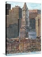 US Cityscape-Boston-Melissa Wang-Stretched Canvas