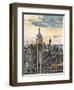 US Cityscape-NYC-Melissa Wang-Framed Art Print