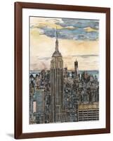 US Cityscape-NYC-Melissa Wang-Framed Art Print