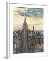 US Cityscape-NYC-Melissa Wang-Framed Art Print