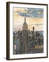 US Cityscape-NYC-Melissa Wang-Framed Art Print