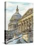 US Cityscape-Washington DC-Melissa Wang-Stretched Canvas