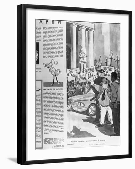 US Civil Rights as Soviets See It-null-Framed Photographic Print