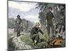 US Civil War, 1861-1865: Dinner in the Confedere Camp, Confederate Soldiers, after a Long Walk, Pre-null-Mounted Giclee Print