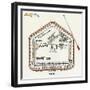 US Civil War, 1861-1865: Land Disposition Plan at Fort Sumter (Charleston, South Carolina), at the-null-Framed Giclee Print