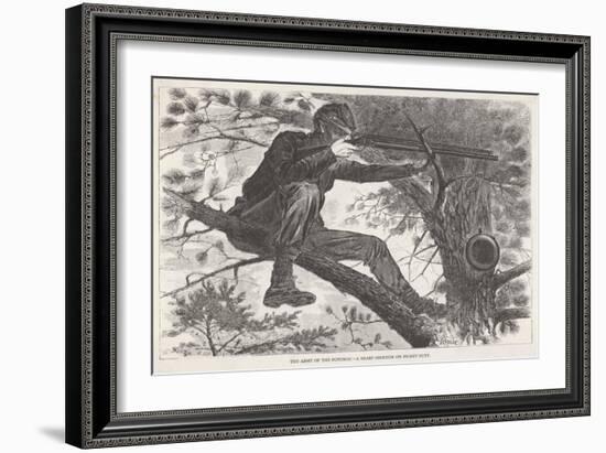 Us Civil War Sharpshooter-null-Framed Art Print