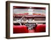 US classic car 1965 mustang convertible interior-Beate Gube-Framed Photographic Print