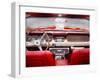 US classic car 1965 mustang convertible interior-Beate Gube-Framed Photographic Print