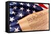 Us Constitution - We the People-oersin-Framed Stretched Canvas