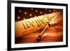 Us Constitution - We the People-oersin-Framed Photographic Print