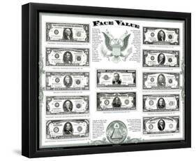 US Currency (Face Value)-null-Framed Poster
