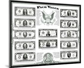 US Currency (Face Value)-null-Mounted Poster