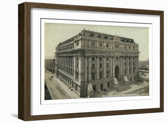 US Custom House, New York City-null-Framed Art Print