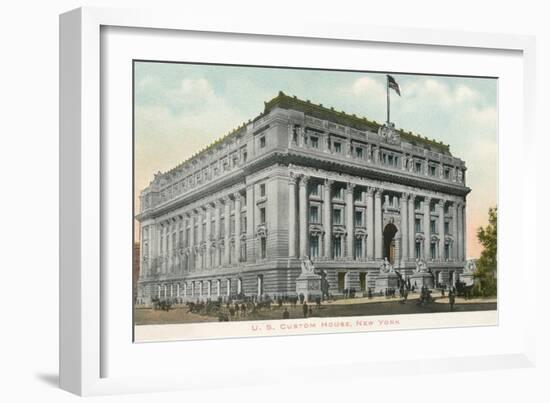 US Custom House, New York City-null-Framed Art Print