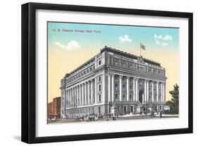 US Custom House, New York City-null-Framed Art Print