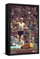 Us Dave Wottle, Gold-Medalist 800 Meter Run at the 1972 Summer Olympic Games in Munich, Germany-John Dominis-Framed Stretched Canvas