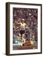 Us Dave Wottle, Gold-Medalist 800 Meter Run at the 1972 Summer Olympic Games in Munich, Germany-John Dominis-Framed Photographic Print