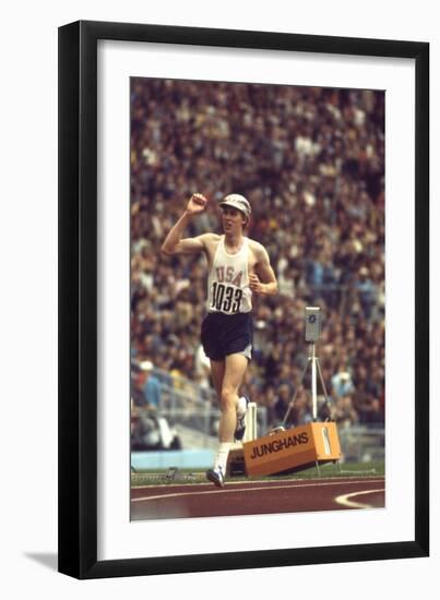 Us Dave Wottle, Gold-Medalist 800 Meter Run at the 1972 Summer Olympic Games in Munich, Germany-John Dominis-Framed Photographic Print