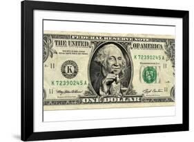 US Dollar Bill, George Washington Parody-SMETEK-Framed Photographic Print