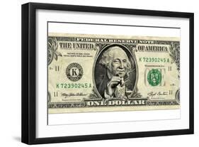 US Dollar Bill, George Washington Parody-SMETEK-Framed Photographic Print