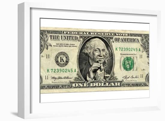 US Dollar Bill, George Washington Parody-SMETEK-Framed Photographic Print