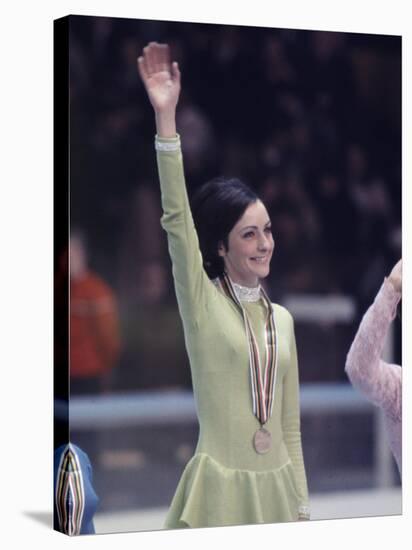 US Figure Skater Peggy Fleming after Winning Gold Medal, Winter Olympic Games in Grenoble, France-Art Rickerby-Stretched Canvas