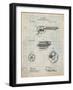 US Firearms Single Action Army Revolver Patent-Cole Borders-Framed Art Print