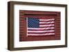 US Flag Displayed on Red Barn, New England-Joseph Sohm-Framed Photographic Print