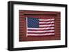 US Flag Displayed on Red Barn, New England-Joseph Sohm-Framed Photographic Print