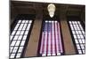 Us Flag Hanging in the Union Railroad Station, Omaha, Nebraska, USA-Walter Bibikow-Mounted Photographic Print